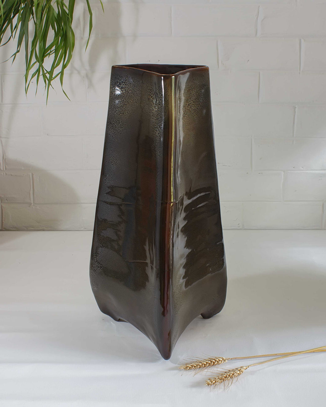 Chocolate Brown Large Vase