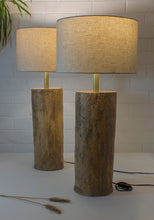 Load image into Gallery viewer, Textured Coffee Brown Tall Lamps