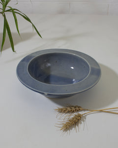 Blue Two Toned Pasta Bowl