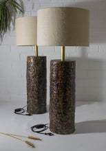 Load image into Gallery viewer, Textured Brown Tall Lamps